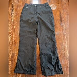 Fera International Ski Snow Winter Pants Bottoms Womens 10S Black Insulated Used
